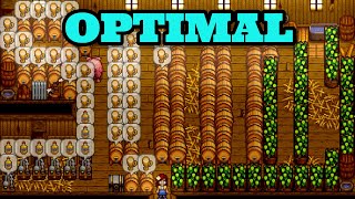 Most Optimal Coop and Barn Layout In Stardew Valley  Hops Factory [upl. by Luigi]