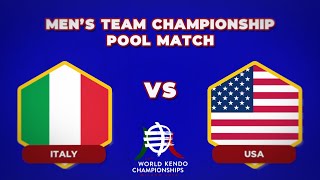 19th World Kendo Championships Pool Match Italy VS USA [upl. by Ram]