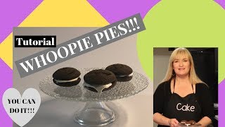 How to make WHOOPIE PIES l Recipe l Tutorial [upl. by Odrawde]