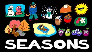 SEASONS  Four Seasons for kids  Videos for Toddlers  Summer Spring Winter and Autumn [upl. by Danella922]