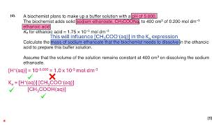 Making a buffer to a certain pH value mass of sodium ethanoate required [upl. by Concepcion582]