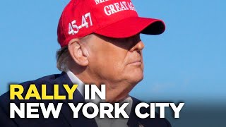 WATCH LIVE Former President Donald Trump holds Bronx rally not far from AOCs district [upl. by Rombert444]