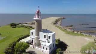 Video aéreo por el faro de Punta Carretas Montevideo [upl. by Lenod415]