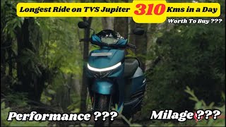 Longest Ride On TVS Jupiter 2024  310 KMS in a Day [upl. by Nickerson]