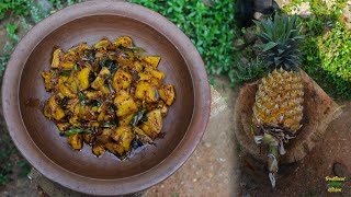 Village Cooking Pineapple Curry  ගමේ රසට අන්නාසි කරිය  Pineapple Curry For Rice [upl. by Itnavart]