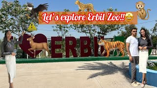 Erbil zoo woow😍  Indian in Kurdistan  YR loka vlogs  Kurdistan  zoo [upl. by Ahsinam]