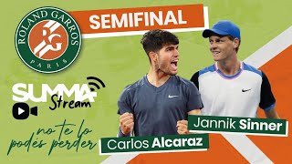 EN VIVO  Alcaraz vs Sinner  Semifinal Roland Garros 2024 [upl. by Renate620]