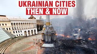 Ukrainian cities Before amp after the war  Kyiv Bucha Mariupol amp others  WION Originals [upl. by Birdt]