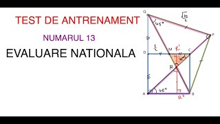 Test de antrenament nr 13 pentru Evaluare Nationala Math PDR [upl. by Laemsi]