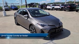 2019 Toyota Corolla se Sedan Shreveport Mt Pleasant Longview Tyler Hot Springs [upl. by Nohsal670]