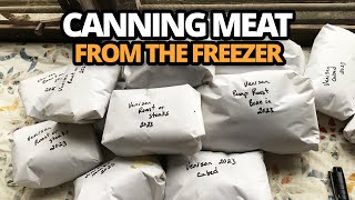 Canning Meat From the Freezer [upl. by Simmons]