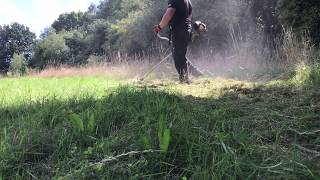 Trimming long grass with Stihl fs450 [upl. by Jepson710]