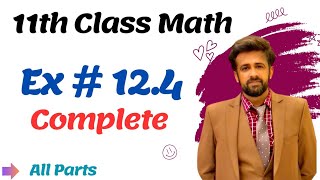 1st year math exercise 124 question 1 to 5  11th class math chapter 12 exercise 124 complete [upl. by Hanfurd]