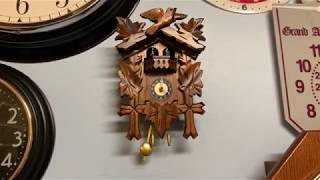 Indepth look at a German Battery Operated Cuckoo Clock [upl. by Arrad925]