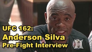 quotBlack Dana Whitequot Anderson Silva on Defending Title Against Weidman Fight Night Bonuses [upl. by Adnarym]