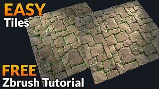 ZBrush Tutorial Arraymesh for tiling sculpts [upl. by Avenej788]