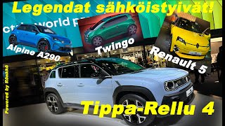 Halvat kansanautot sähköisinä TippaRellu Twingo ja Rellu 5 [upl. by Ytsihc]