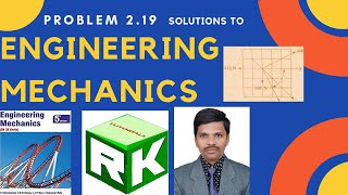 Problem 219 Solutions Engineering Mechanics Timoshenko Young Resolution of Force [upl. by Eilitan]