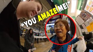 Foreigner SURPRISES Local Vendors with Impressive TAGALOG [upl. by Osnola776]