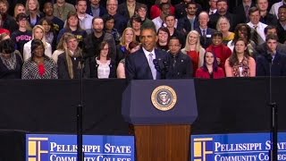 President Obama Speaks at Pellissippi State Community College [upl. by Sunil630]