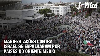 Manifestações contra Israel se espalharam por países do oriente médio [upl. by Iral]