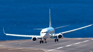 Awful Landings  Mighty GO AROUNDS with TERRIBLE WIND in Madeira [upl. by Zelma]