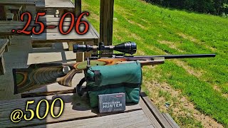 Savage 2506 Sub MOA Groups  500 Yards  Hornady Precision Hunter ELDX [upl. by Cobbie]