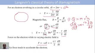 3 Langevins theory of diamagnetic materials [upl. by Ellimac]