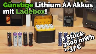 Mit Ladebox BATZONE LithiumAAAkkus im Test [upl. by Ecirad712]