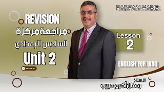 السادس الإعدادي  مراجعة مركزة  Revision  Unit 2  Topic 2  Expressing necessity [upl. by Roxi]