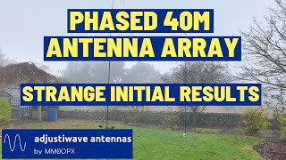 40m Phased Vertical Array  Inital Testing [upl. by Amsab]