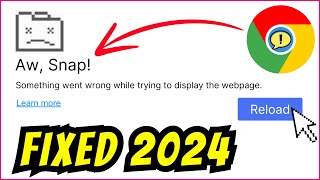 Fix Aw Snap Google Chrome Error in Windows 11 10  Updated Methods 2024✅ [upl. by Neehsuan]