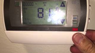 Filtrete Thermostat  Changing the battery [upl. by Asirralc]