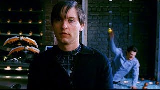 Peter Parker vs Harry Osborn  House Fight Scene  SpiderMan 3 2007 Movie CLIP HD [upl. by Alinna]