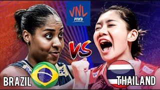 THAILAND vs BRAZIL  2024 Volleyball Nations League WOMENs Tournament Live Score [upl. by Oliy]