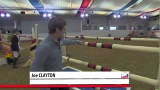 Showjumping Training  How to jump an Oxer with Joe Clayton [upl. by Cointon]