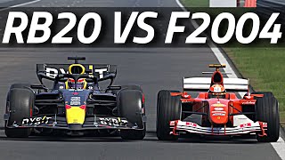 Is The Ferrari F2004 FASTER than RB20 [upl. by Kennith865]