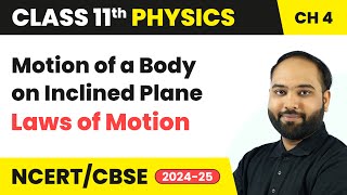 Motion of a Body on Inclined Plane  Laws of Motion  Class 11 Physics Chapter 4  CBSE 202425 [upl. by Negem95]