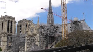 Travaux du chantier de reconstruction de la Cathédrale NotreDame de Paris 6 septembre 2024 [upl. by Giordano]