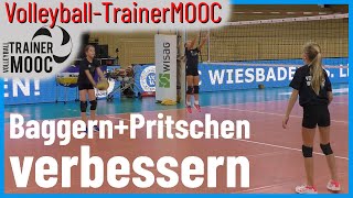 Baggern und Pritschen mit Partner 1 Volleyball Coaches Clinic Wiesbaden 10112019 1216 [upl. by Redyr]