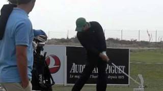 Jose Maria Olazabal  Golf Swing High Speed Slow Motion Ryder Cup Captain Face On [upl. by Gabriele564]