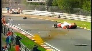 1993 Spa Zanardi accident BBC version [upl. by Mosi]