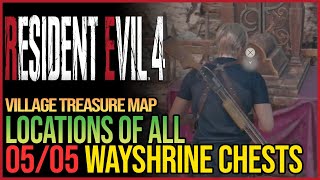 Where to Use Old Wayshrine Key Resident Evil 4 Remake  All Locked Treasures [upl. by Neelrihs]