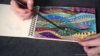 ASMR Show amp Tell With Pointer  Zentangles My New Drawings [upl. by Theola]