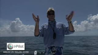 Minn Kota IPilot Offshore Trolling Motor Spot Lock Feature [upl. by Elleyoj]