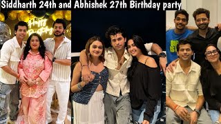 Siddharth Nigam 24th birthday abhishek 27th birthday celebrate in New home with sumedh Mudgalkar [upl. by Rema]