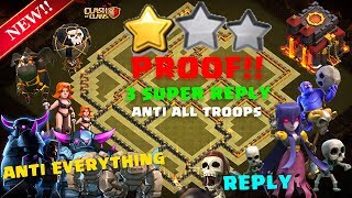 Best Th10 War Base 2017 Vs ANTI EVERYTHING ANTI 2 STAR With Replay PROOF Anti ValkyrieBowlerGolem [upl. by Gilbertson]