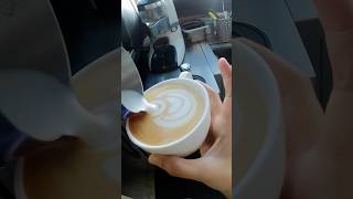 6 layers of tulips 🌷 barista baristalife latteart latteartist coffee coffeeart mukbang [upl. by Norehs]