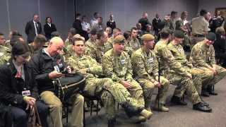 British Wounded Warriors Visit Army National Guard [upl. by Introc132]