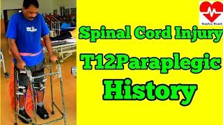 spinal cord injury t12 paraplegic walking again [upl. by Eirroc694]